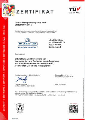 Certificate ISO 9001